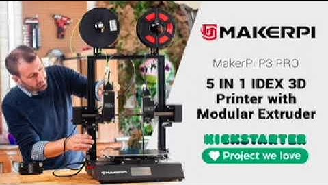 MakerPi P3 PRO-5 IN 1 IDEX 3D Printer with Modular Extruder