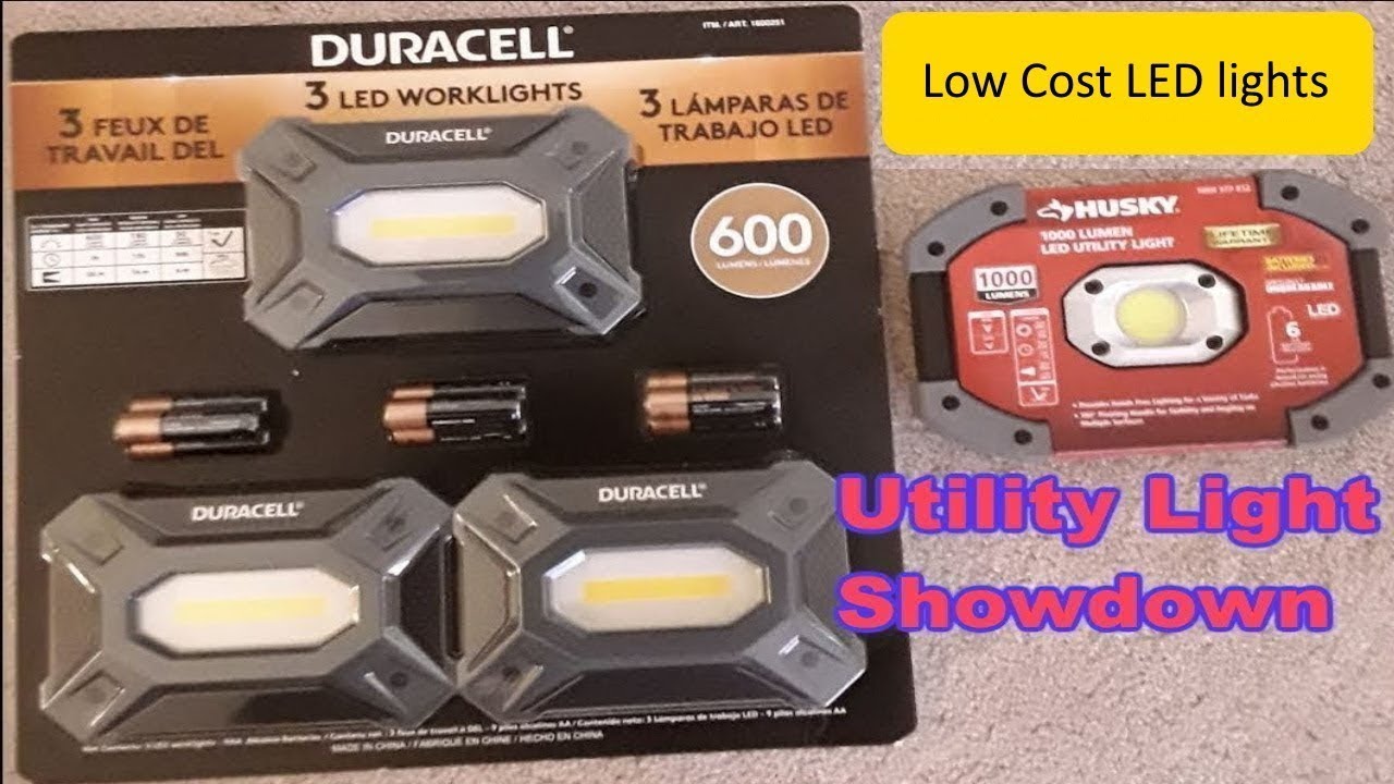 Husky Utility Light vs Duracell Worklight LED worklight