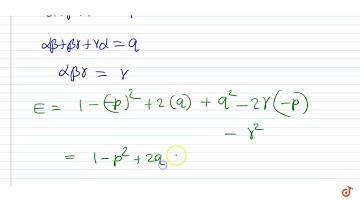 If `alpha`,`beta``gamma` are the roots of the equation `x^3+px^2+qx+r=0`, then `(1-alpha^2)(1-...