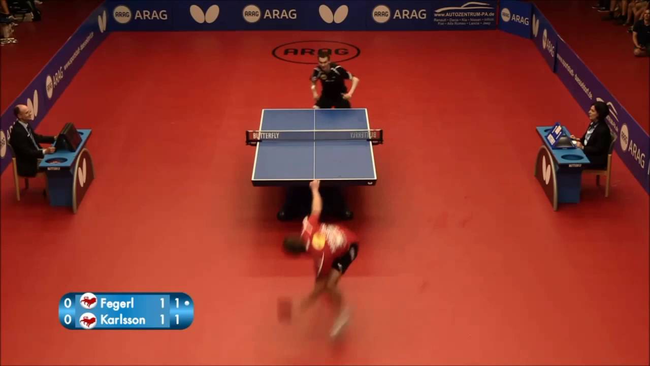 El mejor Punto de la Historia Ping Pong Unfassbarer Ballwechsel von Fegerl und Karlsson