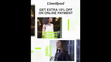 LimeRoad: Enjoy an Extra 10% Off by simply paying online.