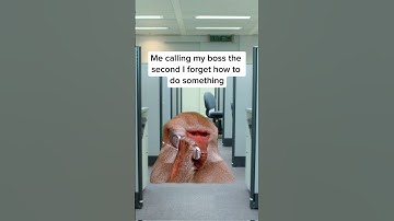 The moment my boss leaves me alone...