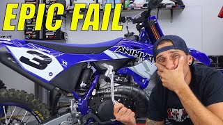 WE BROKE OUR YZ500 BUILD... Not good ‍♂ (in the middle of a magazine test) | 2023 Yamaha YZ 500