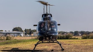 Bell 206B JetRanger III Close Start UP + Hovering