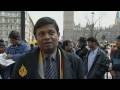 Tamils take to the streets in london