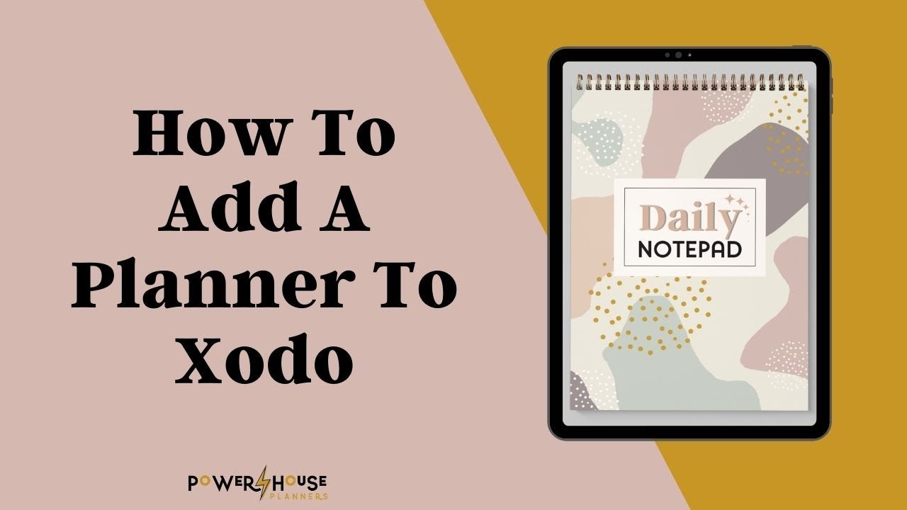 Android Digital Planning | Import A Digital Planner In Xodo - YouTube