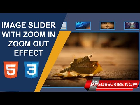 Image Slider Zoom In/Out Effect||Cool CSS Effect||No JavaScript||Must Watch