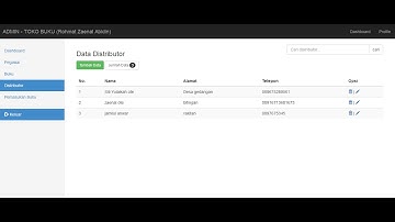 #12 Pengisian fungsi CRUD & SEARCH php mysqli untuk distributor - Aplikasi TOKO BUKU