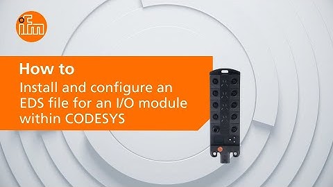 How To Install and configure an EDS for an I/O module within CODESYS