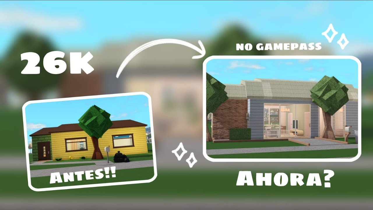 ♡🏡Renovando casa inicial Bloxburg 🌱 26K (No gamepass)🌸 - YouTube