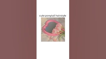 Cute ponytail hairstyle🎀 #ponytail #hairstyle #shorts