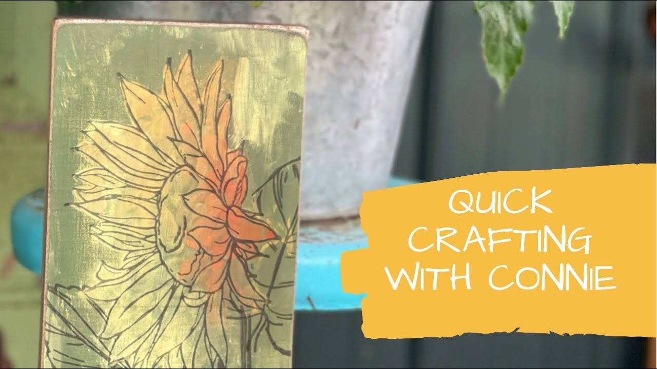 Quick Crafting With Connie DIY Making Powders IOD Sunflower Stamp quick-crafting-with-connie-diy-making-powders-iod-sunflower-stamp