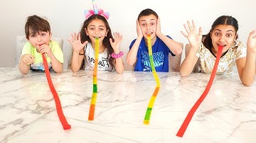 फ्रूट रोल अप चैलेंज के साथ Heidi & Zidane  तथा Hadil