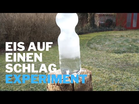 Video: Wasser Schnell Einfrieren