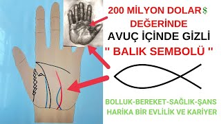 Avuç İçi̇ndeki̇ Gi̇zli̇ Balik Sembolü Bolluk-Bereket-Sağlik-Şans-Evli̇li̇k-Kari̇yer İtömerdemi̇rel