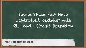 Mastering Single Phase Half-Wave Controlled Rectifier | RL Load Circuit Operation