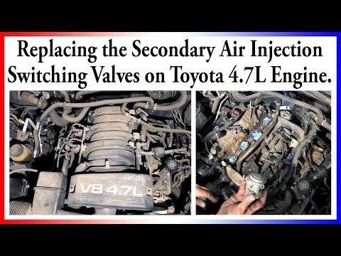 Replacing the Secondary Air Injection Valves for codes P2440, P2441, P2442, P2443, 4.7L on Toyota.