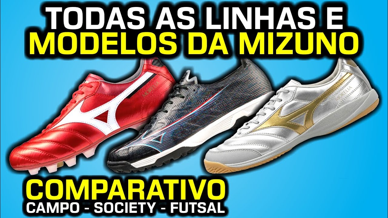 Comparei TODAS as CHUTEIRAS da MIZUNO - Especial Mizuno Morelia 40 anos ...