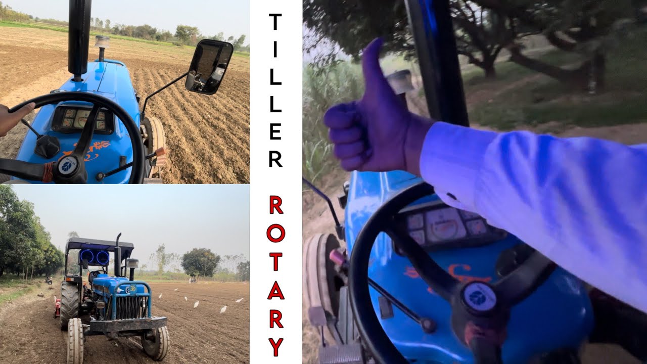 A Day in the Field: Rotary Tilling with my New Holland Tractor! 🚜🌾