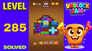 Unblock Jam Level 285 Walkthrough Solution