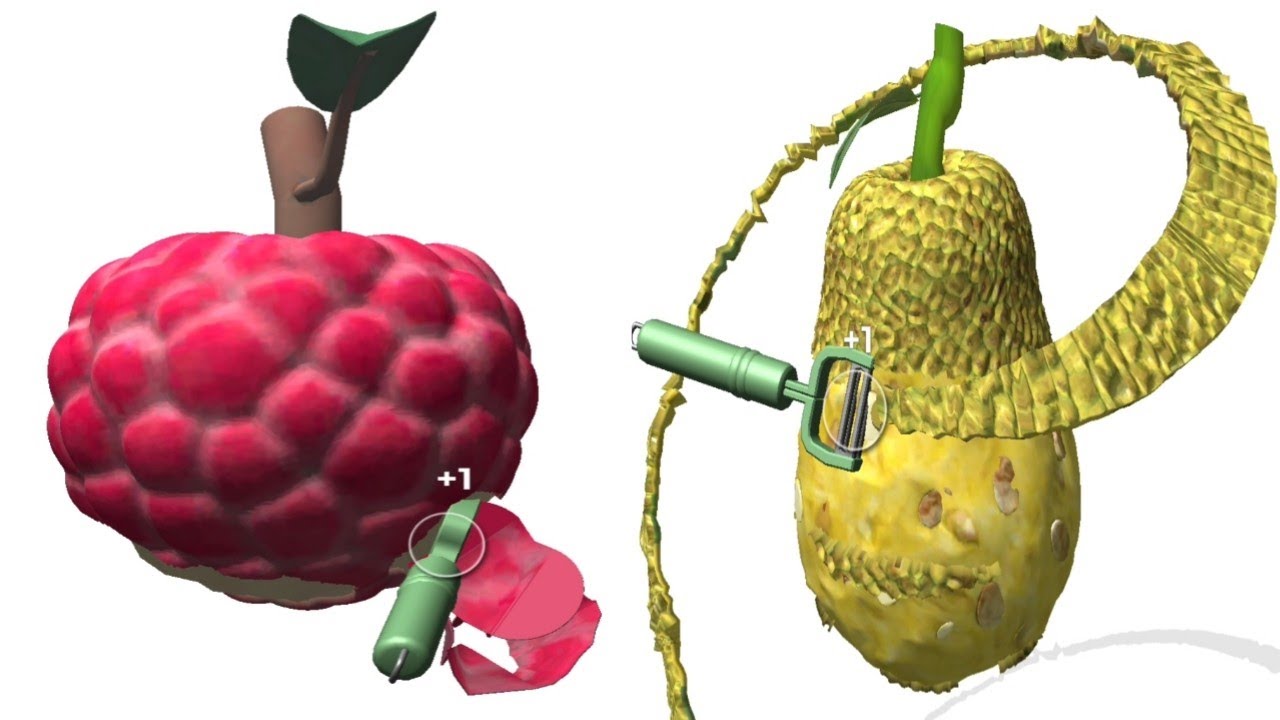 Peel A Fruit 🍍🧅🥑! Slicing gameplay! very satisfying and relaxing ASMR