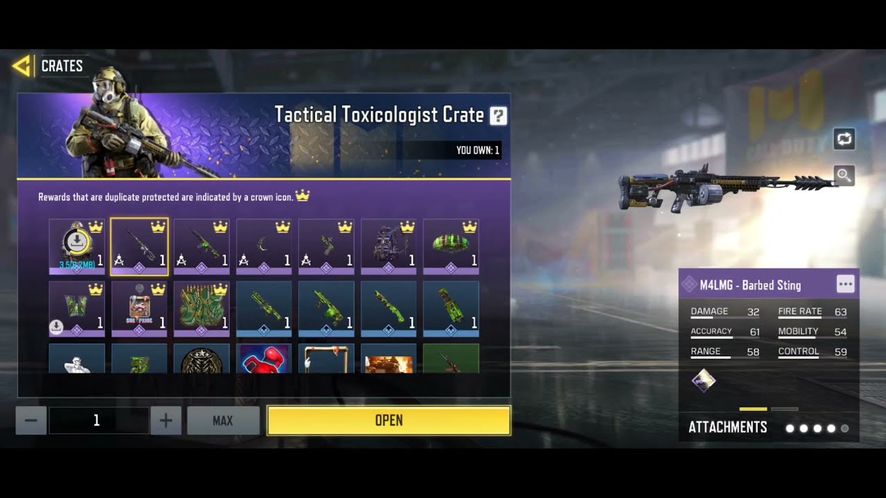 Kreuger-Purge Draw | Tactical Toxicologist Crate | Call of Duty Mobile