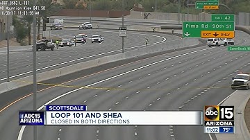 Loop 101 closed near Shea after deadly motorcycle collision