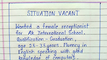 Advertisement writing format for students || How to write advertisement writing in english