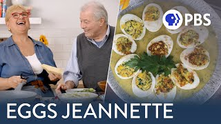 Making Eggs Jeannette with Jacques Pépin | Cooking with Lidia Bastianich