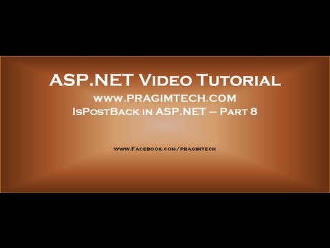 IsPostBack in asp.net Part 8