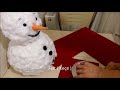 DIY Easy Snowman of ball - Top ve Pamuktan Kardan Adam Yapımı, Kendin Yap