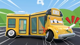 Help! STRESSED SCHOOL BUS can’t pick up babies|Emergency Vehicles for Kids| Car Repair