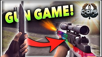 C-OPS NOOB TRIES GUN GAME! (Critical Ops Gameplay)
