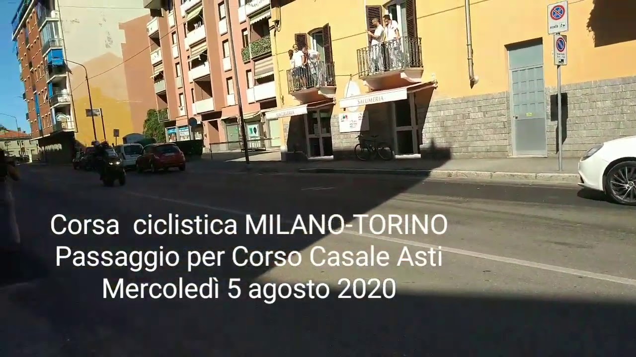 Corsa ciclistica Milano-Torino Passaggio per Corso Casale Asti 🚴 - YouTube