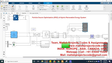 Particle Swarm Optimization (PSO) of Hybrid Renewable Energy System www.matlabprojectscode.com