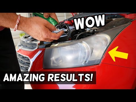 HOW TO FIX PITTED HEADLIGHTS, ROCK CHIPPED HEADLIGHTS, SCRATCHED HEADLIGHTS