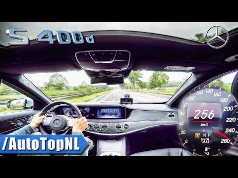 TOP SPEED ???? In MERCEDES BENZ S CLASS S400d On AUTOBAHN By AutoTopNL