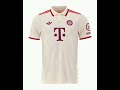 Camiseta Adidas De Bayern Munich 2024/2025 De Alternativa Color Blanco Y Líneas Rojas