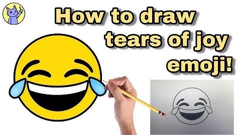How to draw TEARS OF JOY EMOJI! *step by step*
