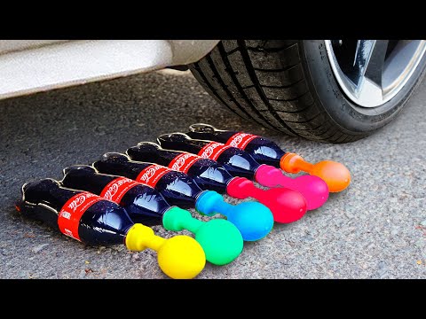 Crushing Crunchy & Soft Things by Car! - EXPERIMENT: Coca Cola vs CAR vs BALLOONS vs Toys