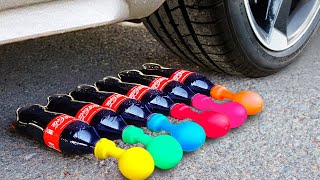 Crushing Crunchy & Soft Things by Car! - EXPERIMENT: Coca Cola vs CAR vs BALLOONS vs Toys