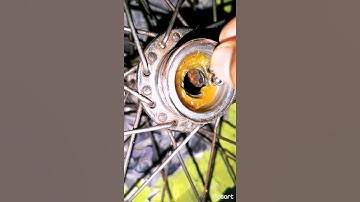 How to greasing and repair a Bicycle wheel hub | Cycle rim hub greasing💡😋 | #shorts #cycle #hub