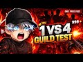 FF LIVE TOP 1 GUILD TEST 1VS4 ROAD TO 8K LIVE GUILD TESTING#fflive#live#ff