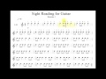 Sight Reading For Guitar Level 001 Exercise 1