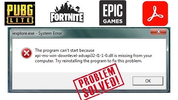 Api-ms-win-downlevel-kernel32-|1-1-0.dll missing in Epic Games