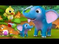 The Bird and Animals in Forest 3D Hindi Moral Stories for Kids जंगल में चिड़िया और जानवरों कहानी