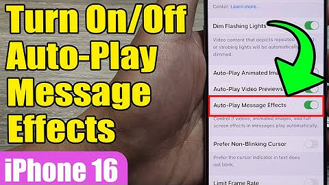 🎉 How to Enable/Disable Auto-Play Message Effects on iPhone 16/16 Pro Max! 🌟