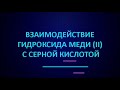 Взаимодействие гидроксида меди (II) с серной кислотой | ЕГЭ по химии