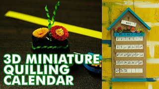 Quilling Miniature Flower Pots on Oak Arts Calendar | for Beginners