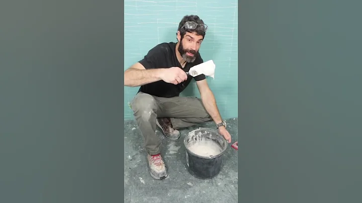 How to Grout Hexagon Tile Floors - #shorts